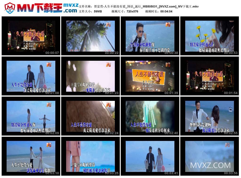 贾富营-人生不能没有爱_国语_流行_MB505031